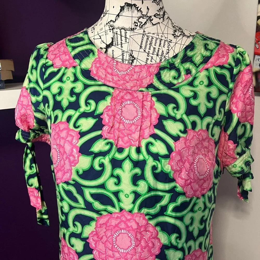 Lilly Pulitzer Short Sleeve Floral Print Dress - Picture 2 of 10